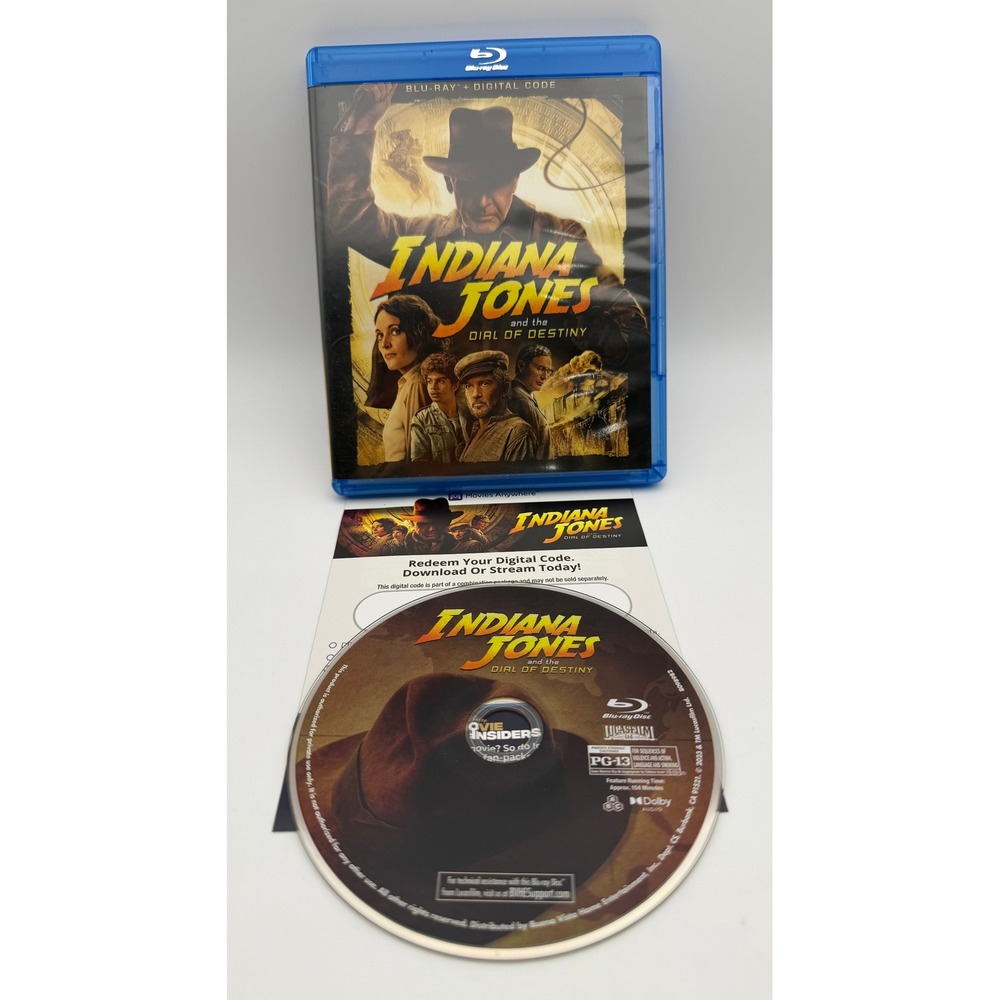 Indiana Jones and the Dial of Destiny Blu-ray + Digital 2023 Movie Harrison Ford